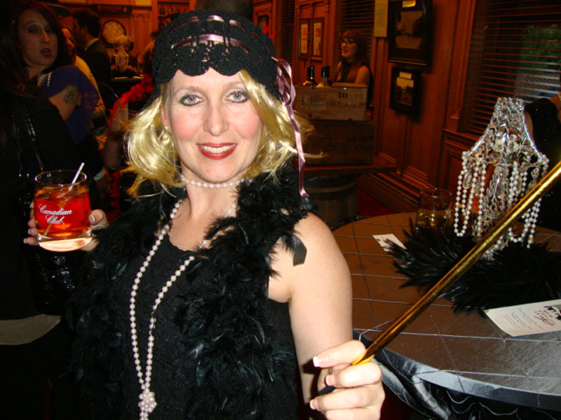 Hiram Walker Canadian Club Brand Centre. Model Heather Nash