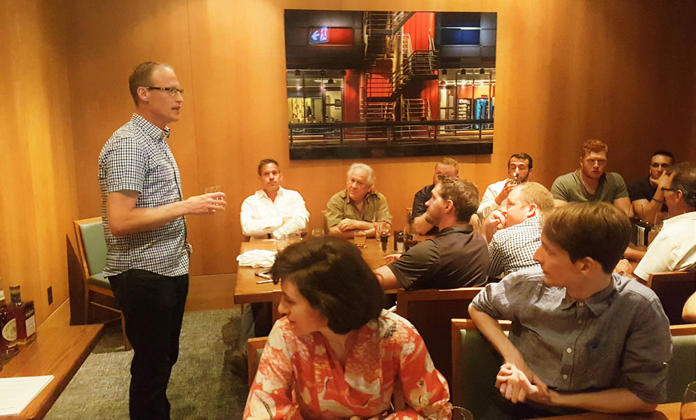 Whisky tasting at The Keg