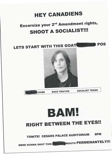 Jackson Browne Flyer - Joe McParland Responds