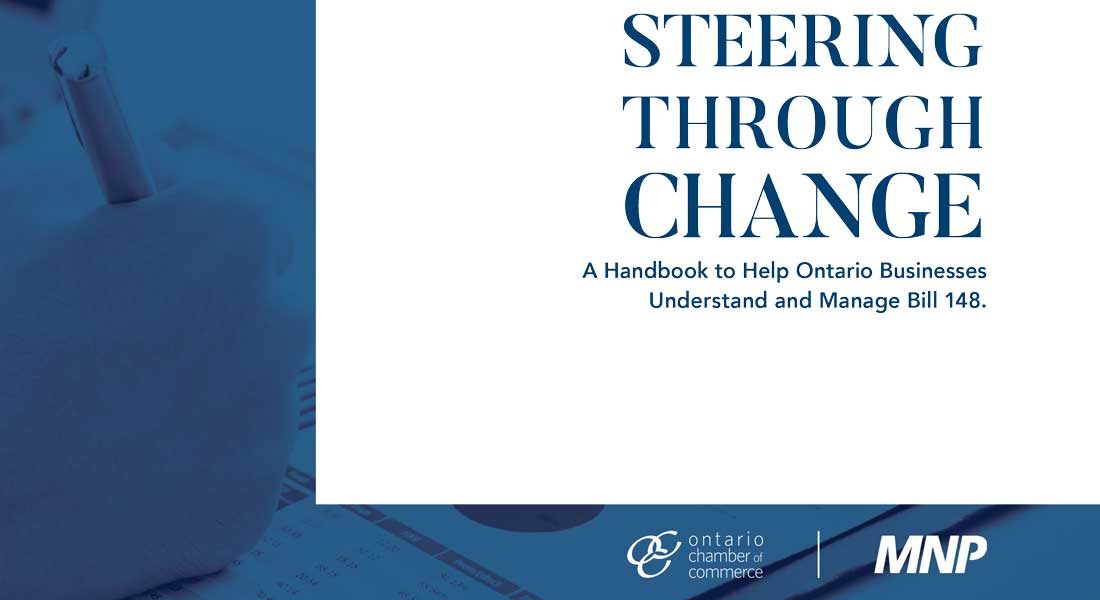 Bill 148 Handbook to Help Ontario Businesses Understand and Manage Bill 148
