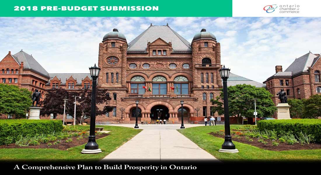 Windsor-Essex Regional and Ontario Chambers Call for Tax Reform, Smart Spending to Support Ontario Businesses and Communities