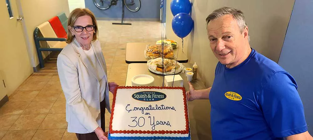 30 years Windsor Squash & Fitness Club