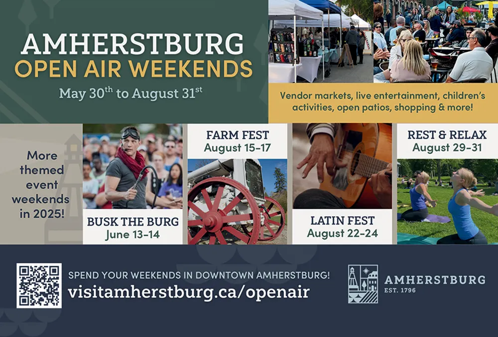 Amherstburg Open Air Weekends 2025 - Biz X magazine