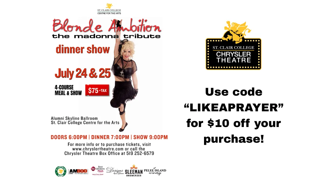 Madonna Tribute Show Chrysler Theatre Windsor Ontario